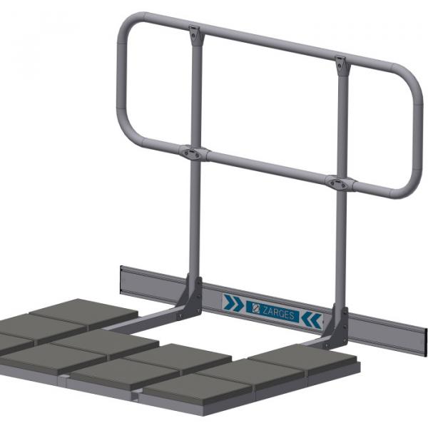 Zarges fixed ladder roof railing (right or left)